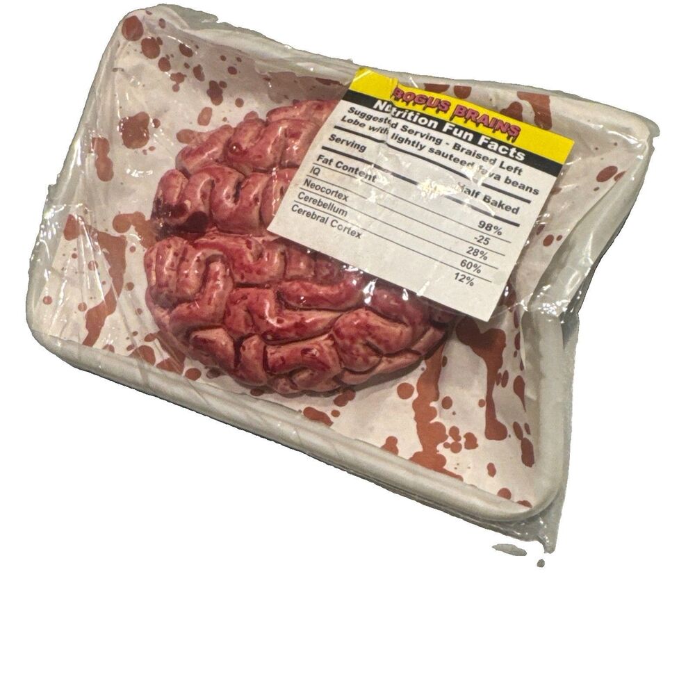 BOGUS BRAIN Halloween Ornament Party Accessory Decoration NEW IN PACKAGE